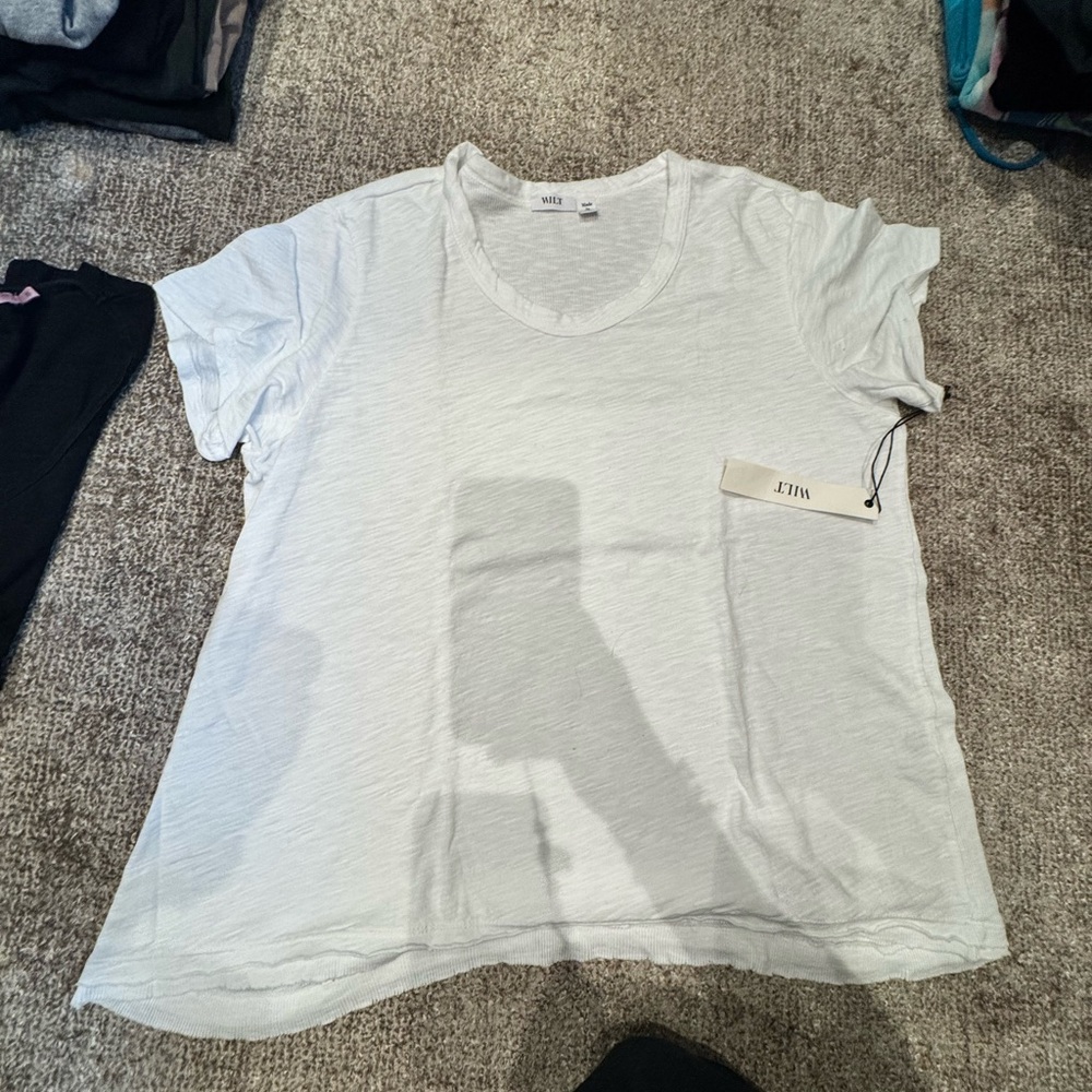 Wilt Ribbed White Top